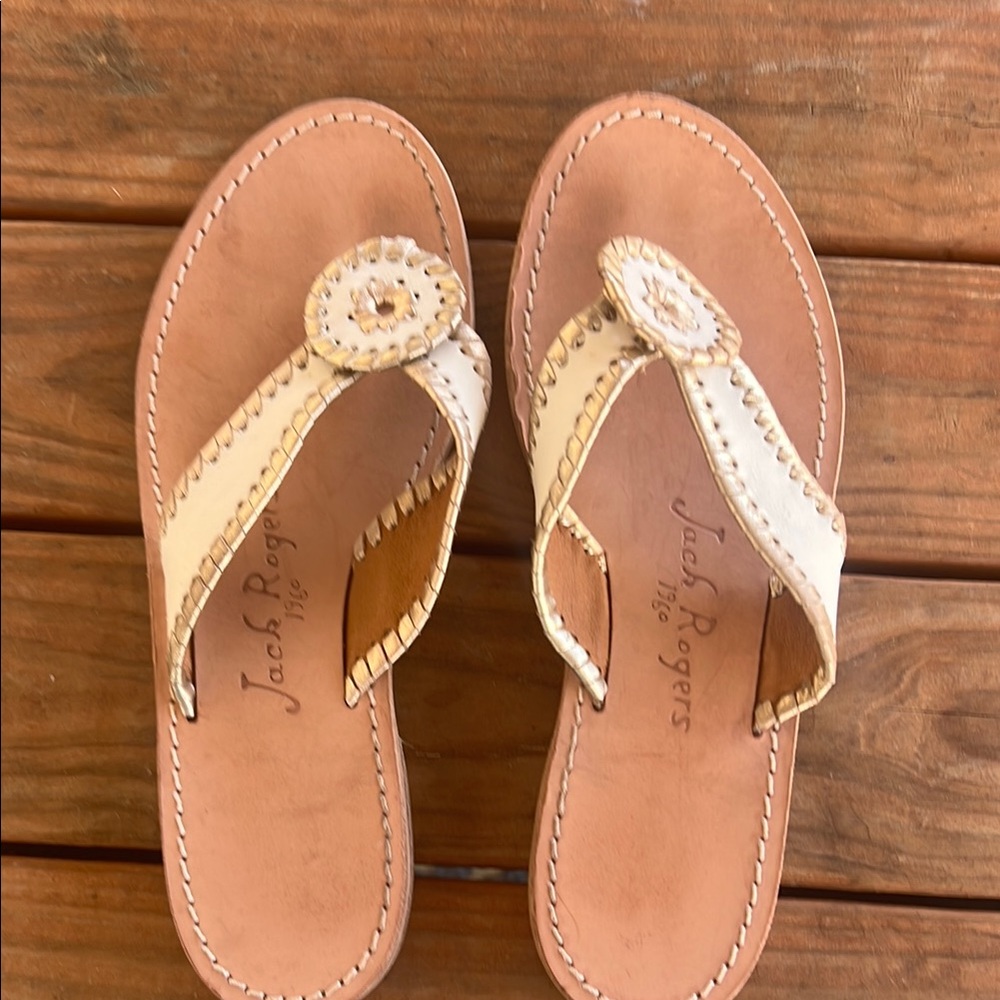 Jack Rogers Women's Cream Sandals